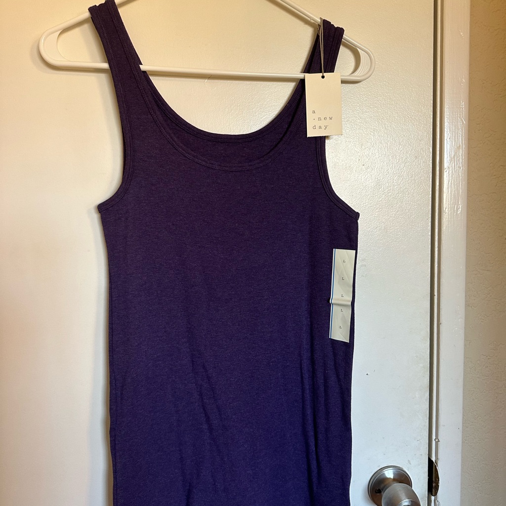 A New Day Deep Purple Tank Top